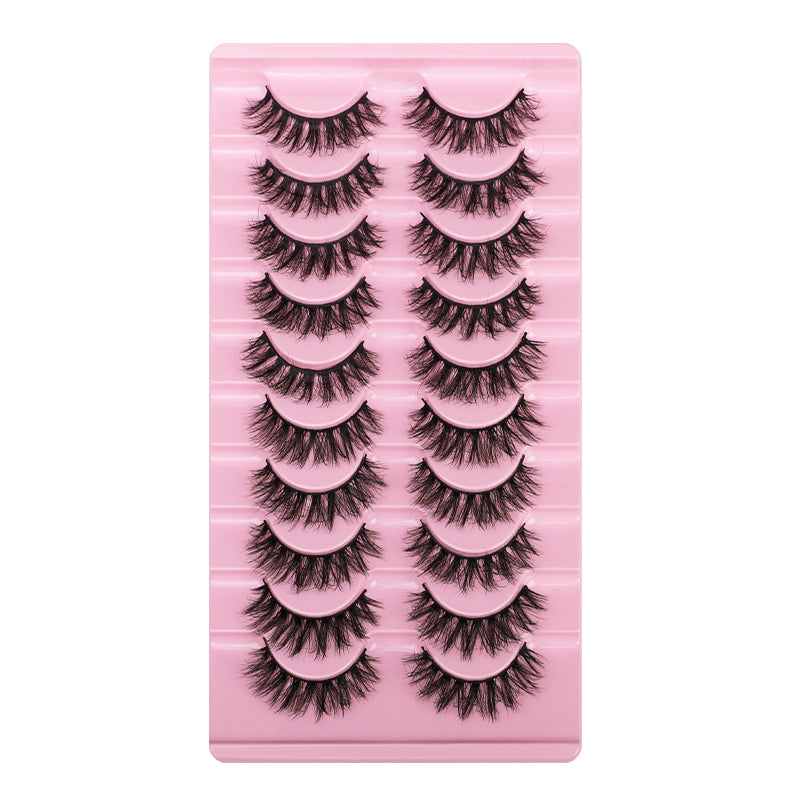 Thick Dramatic Faux Mink False Eyelashes Pack of 10 Pairs DH25-26