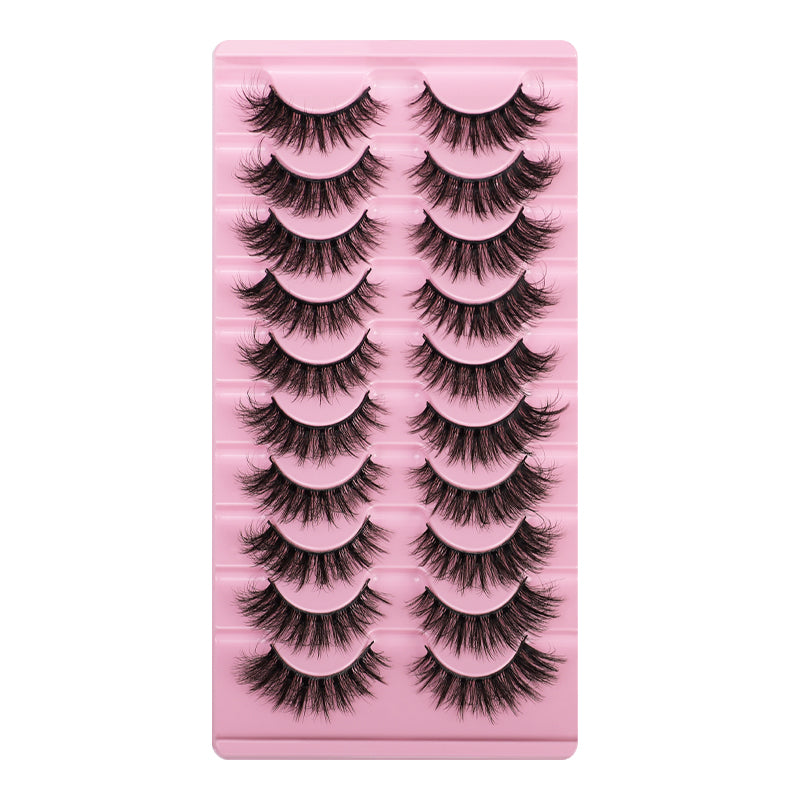 Thick Dramatic Faux Mink False Eyelashes Pack of 10 Pairs DH25-31