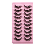 Thick Dramatic Faux Mink False Eyelashes Pack of 10 Pairs DH25-31