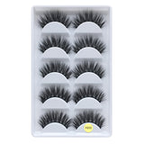 Faux Mink False Eyelashes Pack of 5 Pairs F810