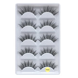 Faux Mink False Eyelashes Pack of 5 Pairs F850