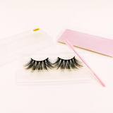 25MM Faux Mink Lashes Colorful Box With Lash Brush VT01