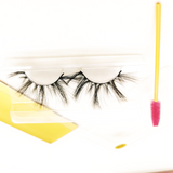 25MM Faux Mink Lashes Colorful Box With Lash Brush VT02