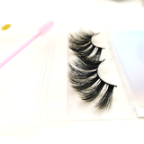 25MM Faux Mink Lashes Colorful Box With Lash Brush VT11