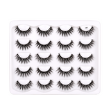 10 Pairs Faux Mink False Eyelashes S01
