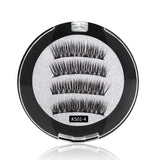 4 Magnets 3D Magnetic False Eyelashes With Quantum Lash Applicator Tool KS01-4