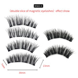 4 Magnets 3D Magnetic False Eyelashes With Quantum Lash Applicator Tool KS02-4