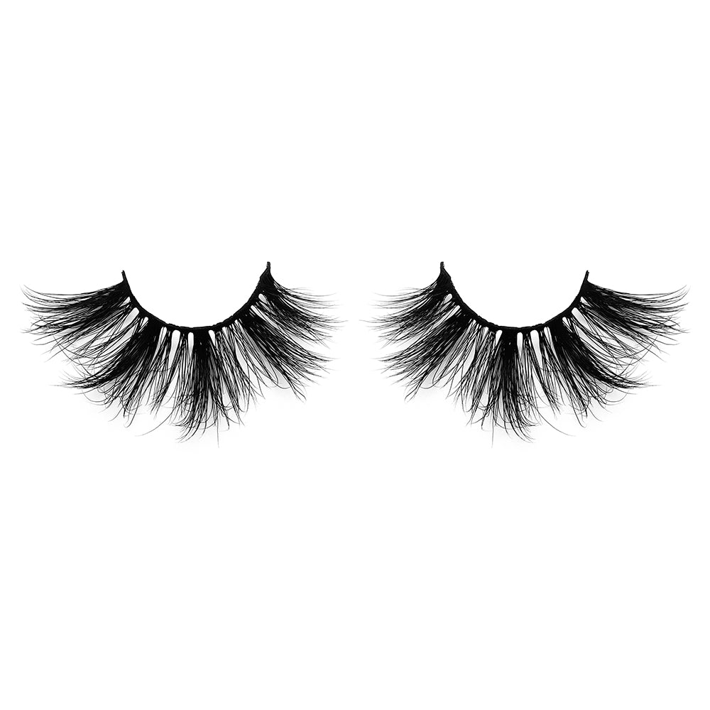 25MM Real Mink False Eyelashes ME02 (Pink Box)