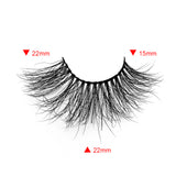 25MM Real Mink False Eyelashes ME03 (Pink Box)