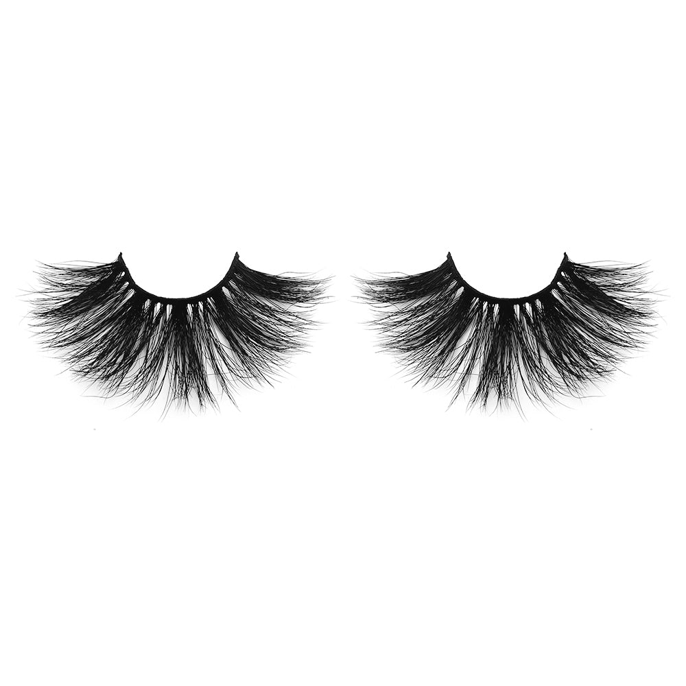25MM Real Mink False Eyelashes ME09 (Pink Box)