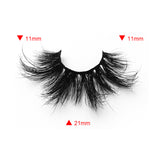 25MM Real Mink False Eyelashes ME18 (Pink Box)