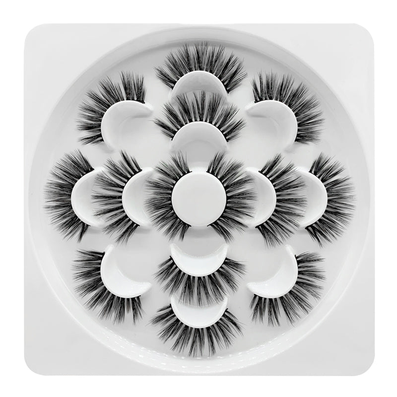 Faux Mink Volumn False Eyelashes 7 Pairs SD-68