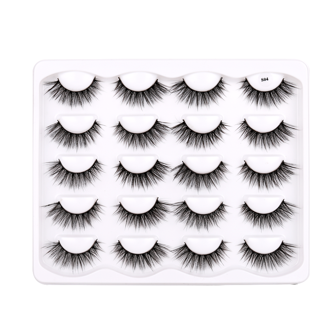 10 Pairs Faux Mink False Eyelashes S04