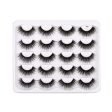 10 Pairs Faux Mink False Eyelashes S10