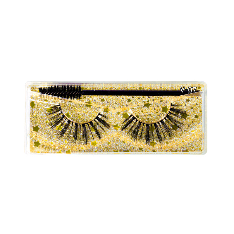 3D Faux Mink False Eyelashes V-07