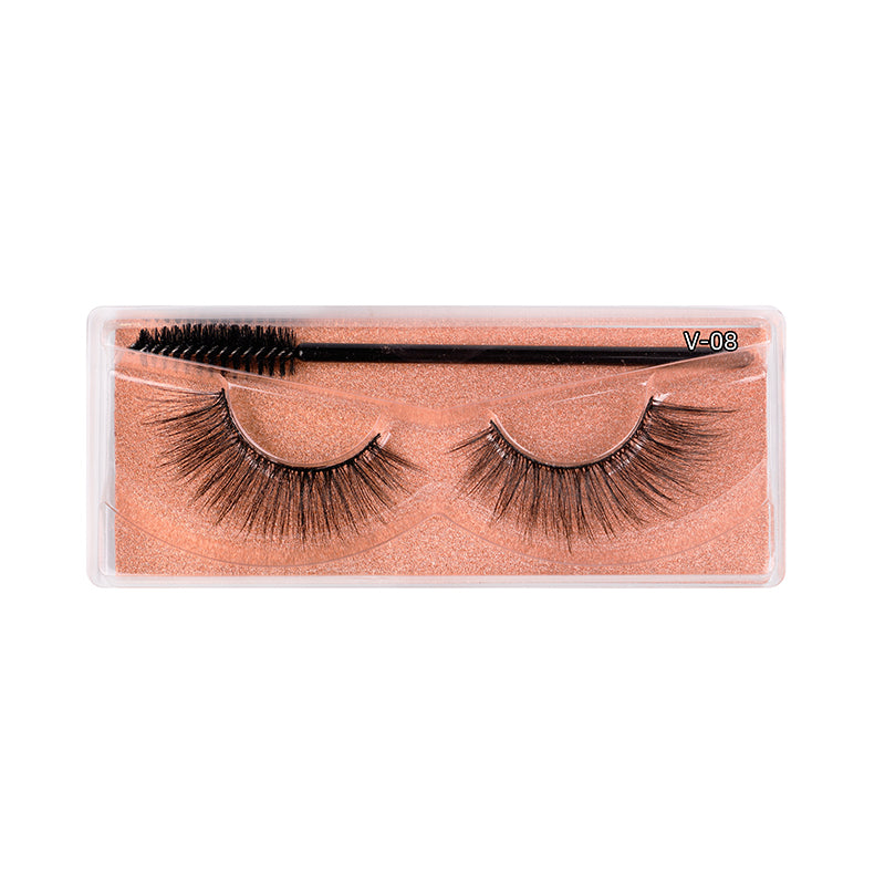 3D Faux Mink False Eyelashes V-08