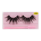 25MM Faux Mink Lashes Colorful Box With Lash Brush VT01