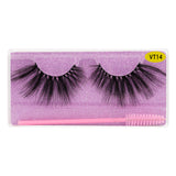 25MM Faux Mink Lashes Colorful Box With Lash Brush VT14