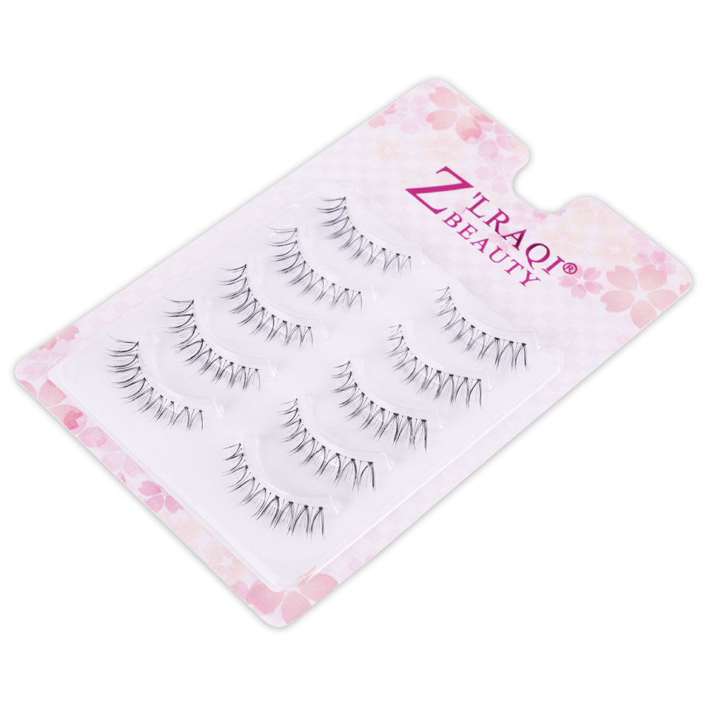 Multipack Naturals False Lashes with Invisiband, 5 Pairs W-06