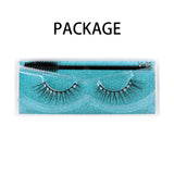 Natural 3D Faux Mink Lashes Colorful Package with Lash Brush V01