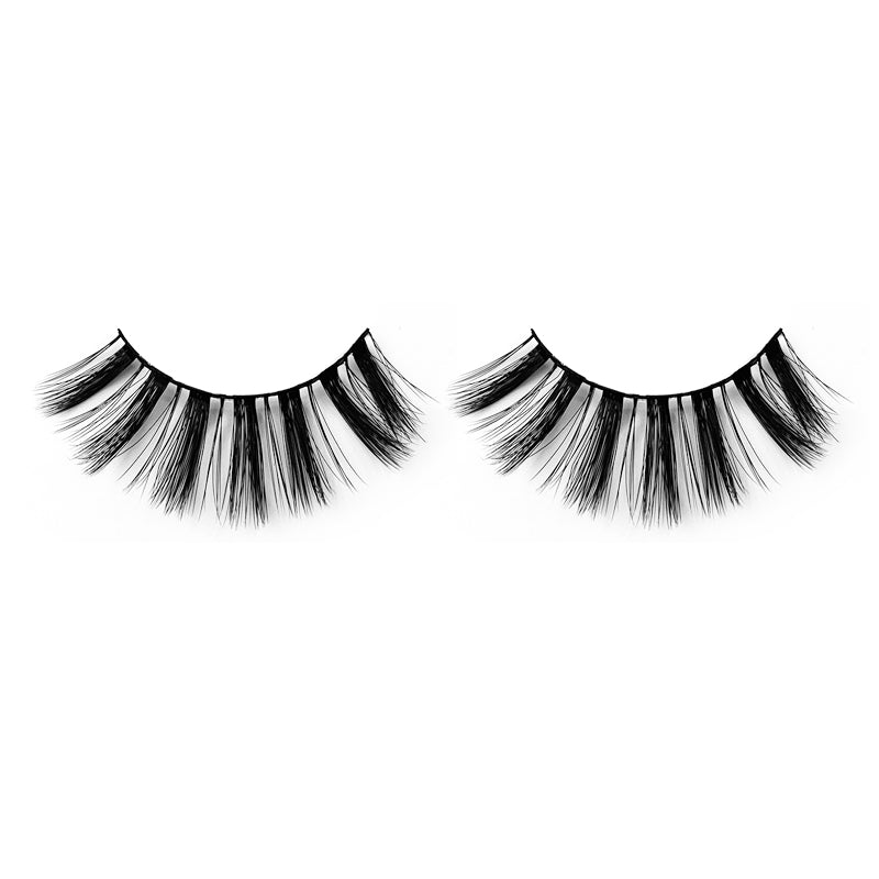 Natural 3D Faux Mink Lashes Colorful Package with Lash Brush V03