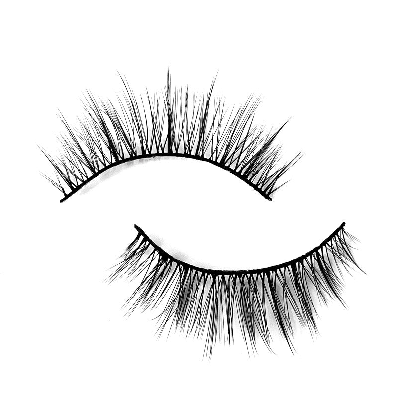 Natural 3D Faux Mink Lashes Colorful Package with Lash Brush V04