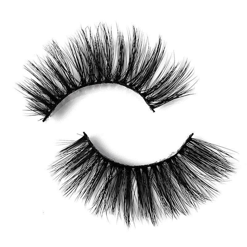 Natural 3D Faux Mink Lashes Colorful Package with Lash Brush V06