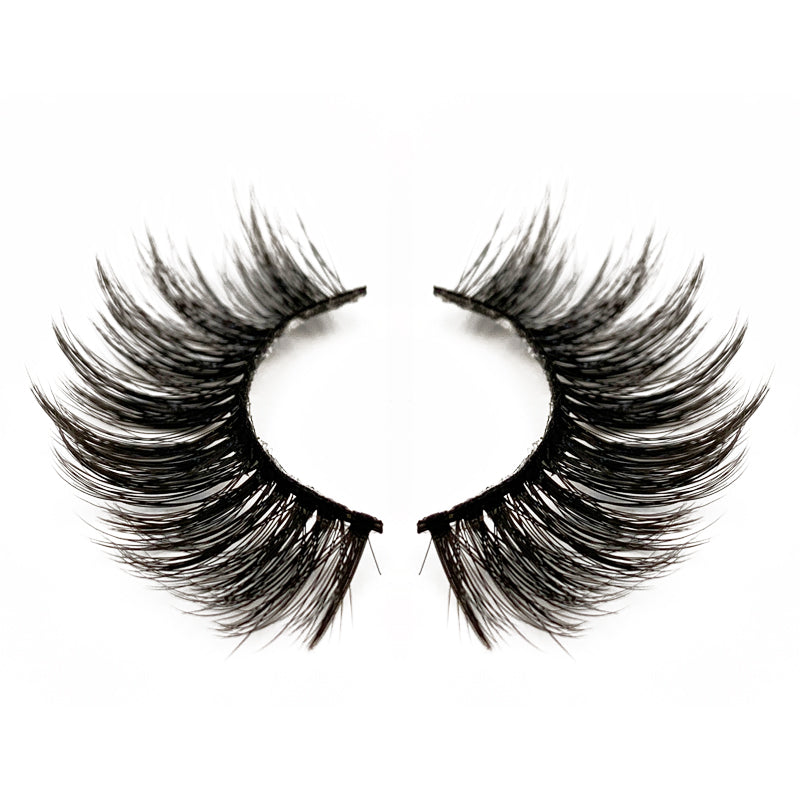 Natural 3D Faux Mink Lashes Colorful Package with Lash Brush V06