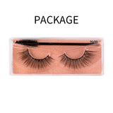 Natural 3D Faux Mink Lashes Colorful Package with Lash Brush V08