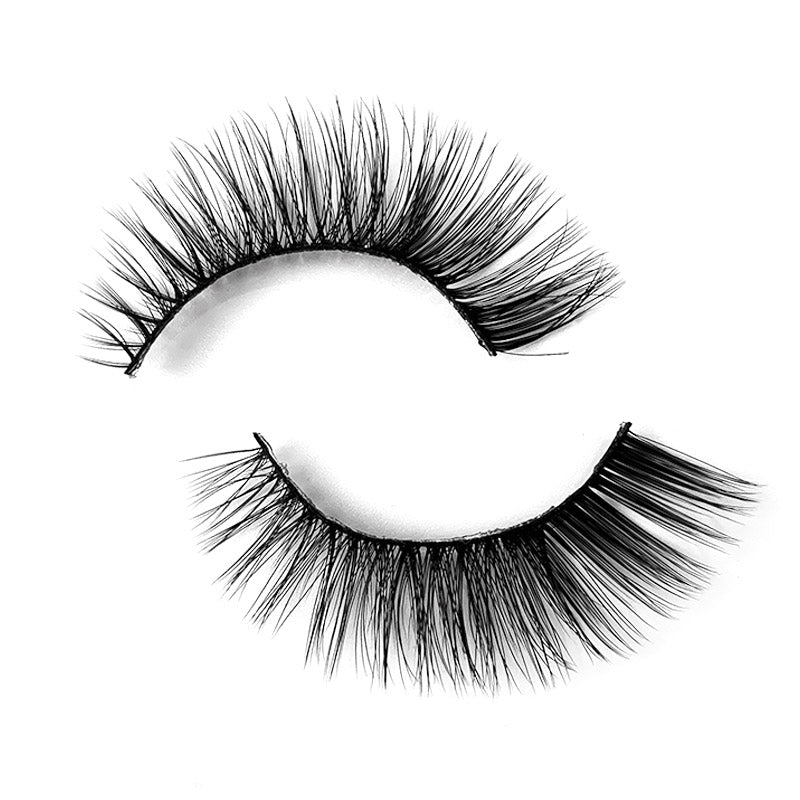 Natural 3D Faux Mink Lashes Colorful Package with Lash Brush V12