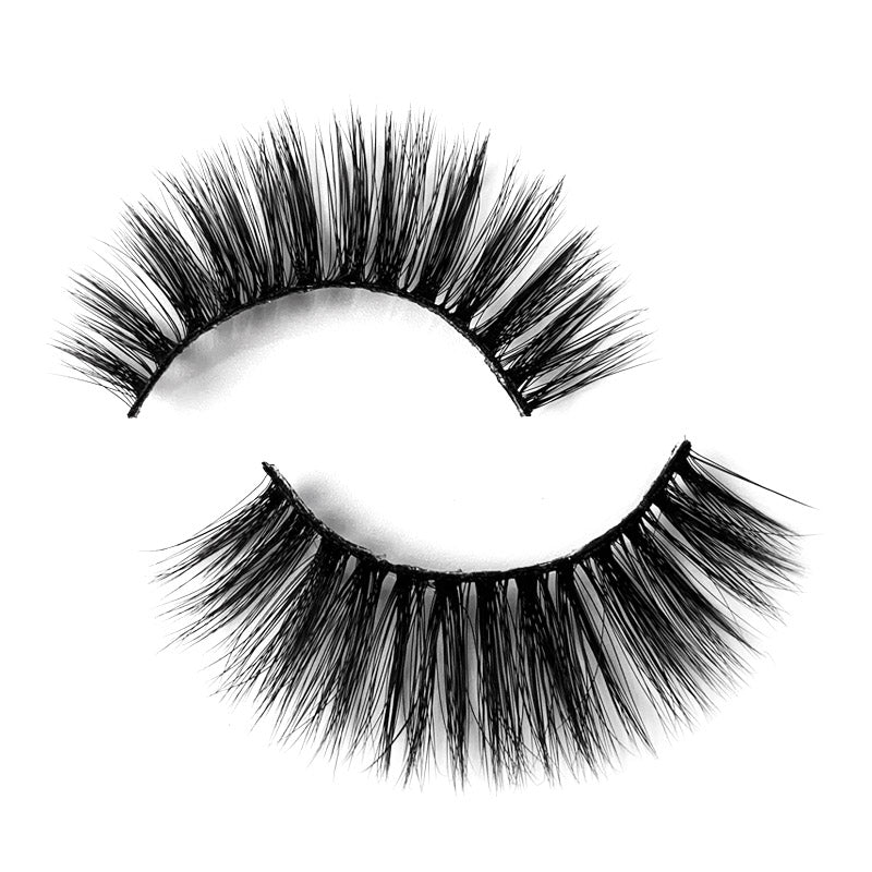 Natural 3D Faux Mink Lashes Colorful Package with Lash Brush V13