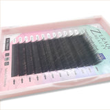 Flat Ellipse Eyelash Extension B C Curl 0.15mm Single Length 8-12mm